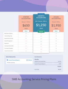 Printable Payroll Services Proposal Template