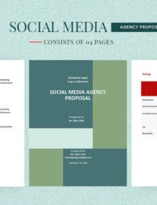 Printable Social Media Influencer Proposal Template Doc Sample