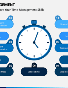 sample time management powerpoint and google slides template  ppt slides student time management template word