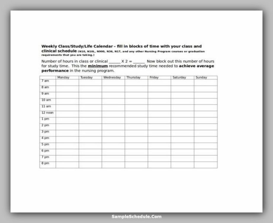 self scheduling for nurses template nursing time management template pdf