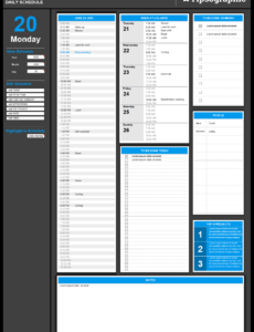 Blank Daily Task Management Template Pdf