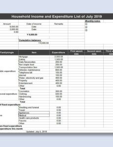 free income and expenditure template excel daily income and expense template word