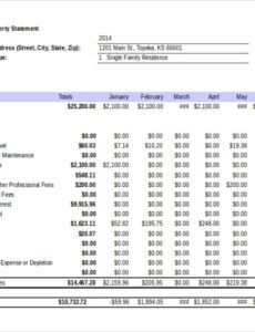 free income statement template  25 free word excel pdf documents download real estate income and expense template