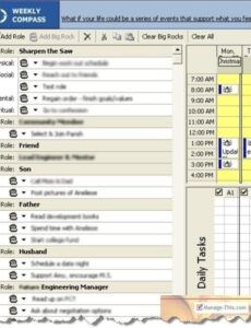 Free Printable Daily Task Management Template Word Sample