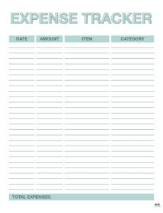 free printable income expense tracker personal monthly income and expense template word