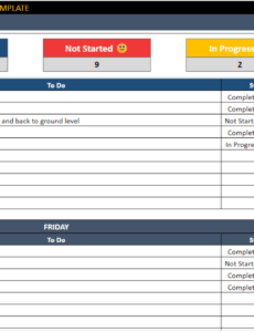 Free  Weekly Task Management Template Pdf Sample