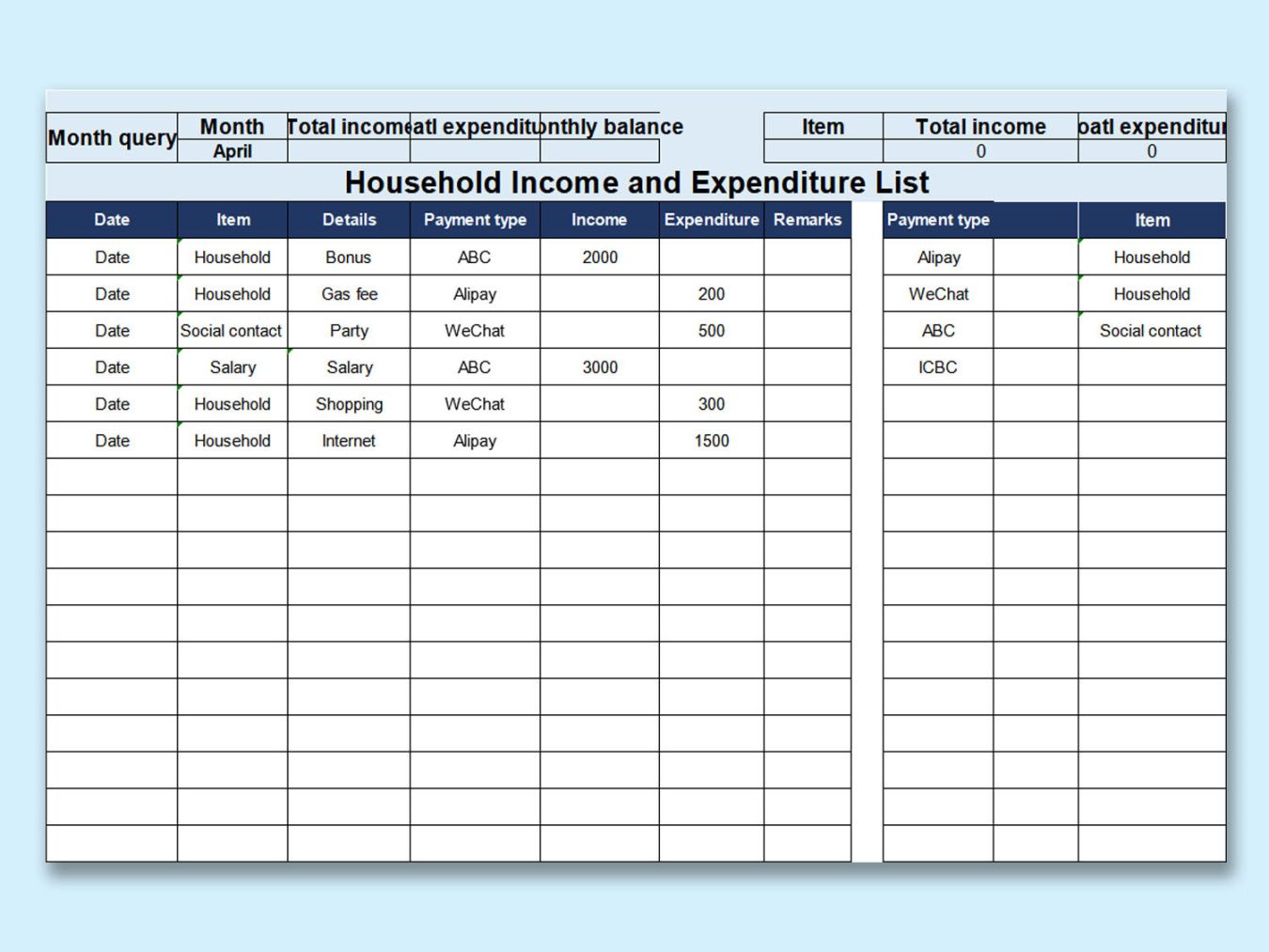 income and expense template excel basic income and expense template excel