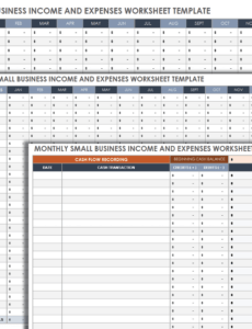 monthly income and expense sheet 12 month income and expense template