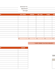 printable free expense report templates smartsheet construction project expense sheet template