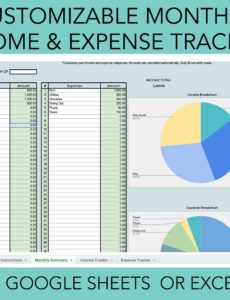 printable income and expense excel template daily income and expense template word