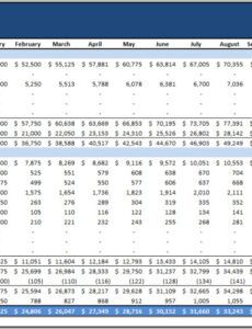 printable microsoft excel income statement template 12 month income and expense template example