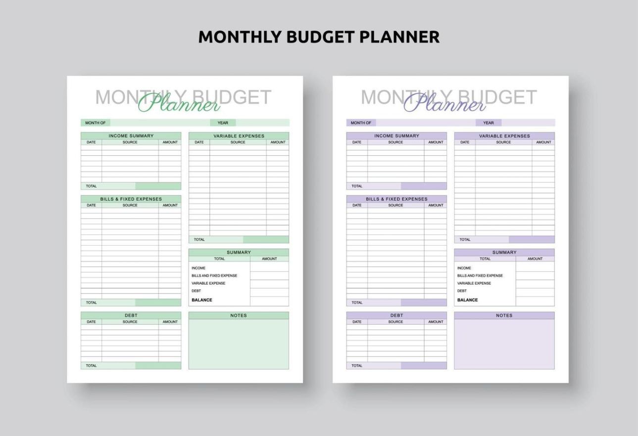 printable personal monthly budget plan printable budget planner templates income and expense tracker personal monthly income and expense template pdf