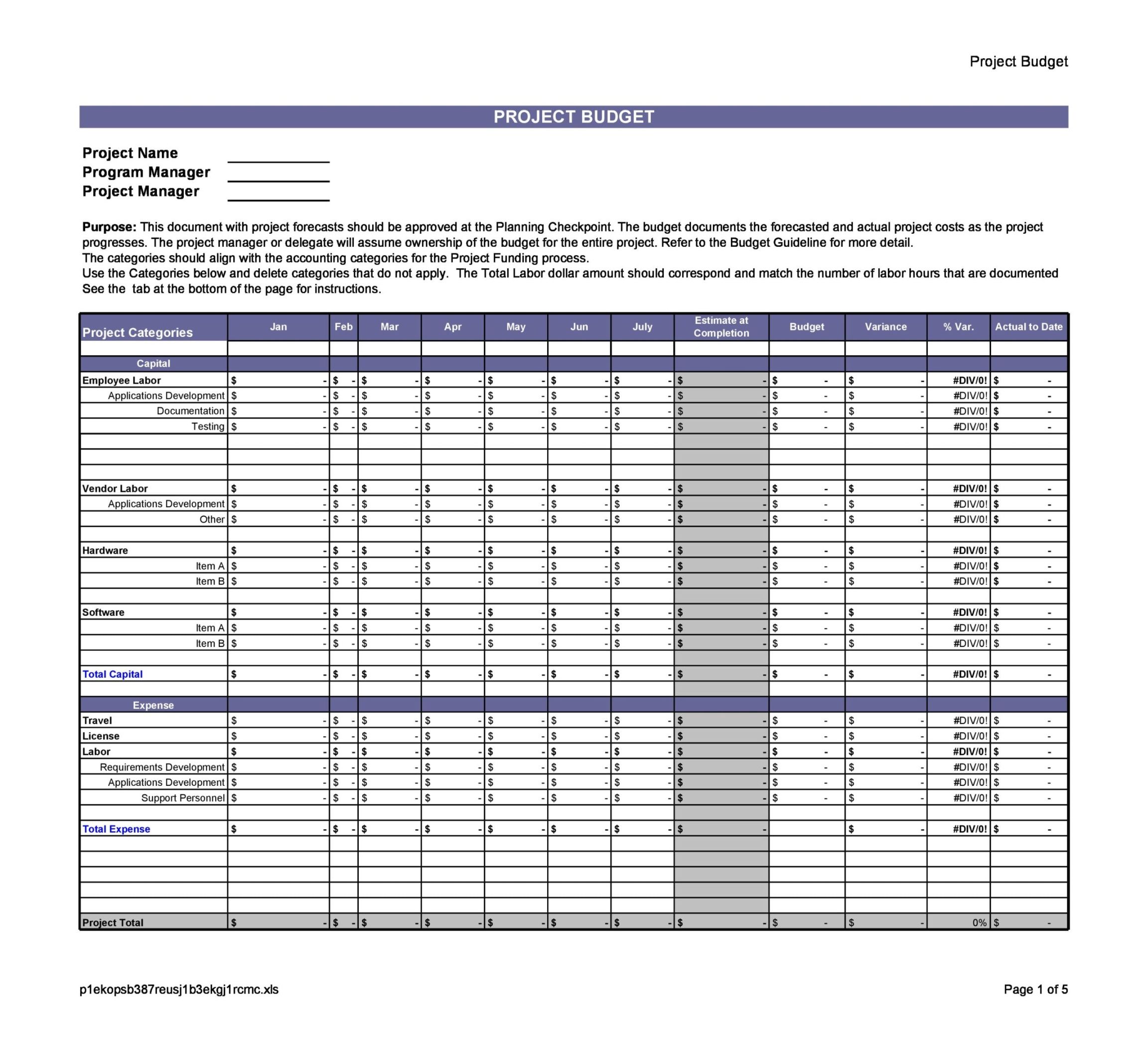 projected expenses template construction project expense sheet template excel