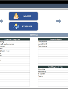 rental income expenses excel template  landlords spreadsheet real estate income and expense template pdf