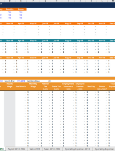 sample investment projection spreadsheet — dbexcel revenue and expense projection template word