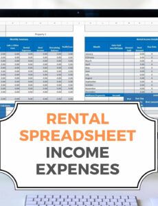 sample rental income and expense worksheet excel real estate income and expense template