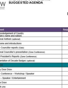 custom business conference itinerary template excel sample