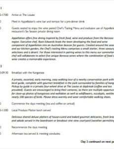 editable corporate event itinerary template word sample