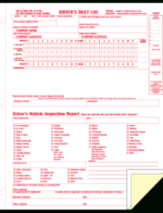 Editable Truck Driver Expense Report Template Excel Sample