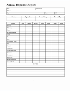 Truck Driver Expense Report Template Excel