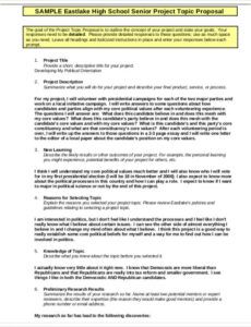 After School Program Proposal Template Word