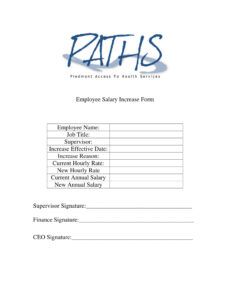 Blank Staff Increase Proposal Template Doc Sample