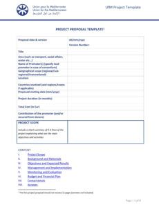 Editable Outreach Program Proposal Template  Sample