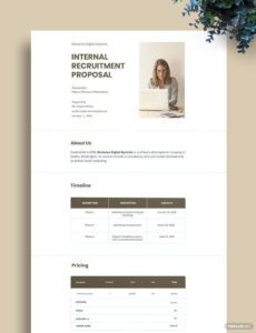 Free Blank Recruitment Agency Proposal Template Word