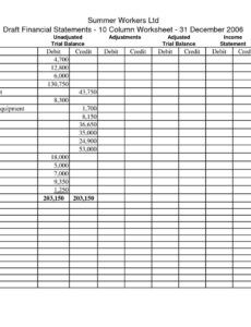 Free Blank Salon Income And Expense Sheet Template Word Sample