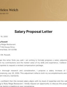 Free Custom Wage Increase Proposal Template Pdf Sample