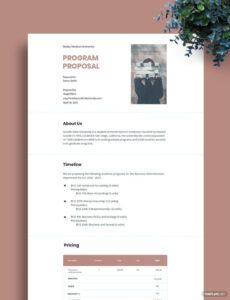 Free Printable After School Program Proposal Template Word