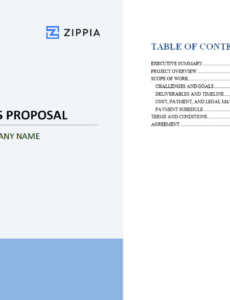 Tuck Shop Business Proposal Template  Sample