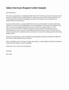 Wage Increase Proposal Template Pdf Sample