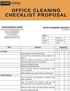 Custom Commercial Cleaning Proposal Template Doc