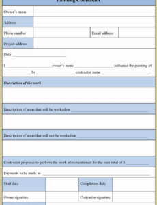 Custom Commercial Painting Proposal Template Pdf