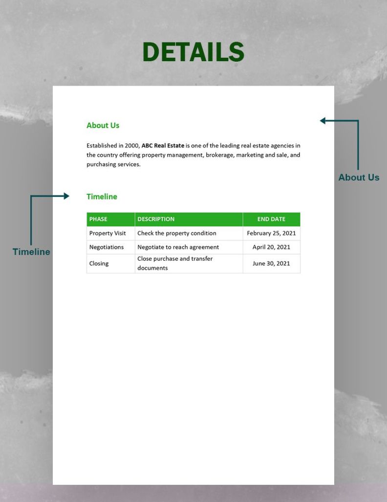 Editable Land Acquisition Proposal Template PDF Sample Editable Land Acquisition Proposal Template Pdf Sample