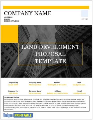 Editable Land Acquisition Proposal Template PDF Editable Land Acquisition Proposal Template Pdf
