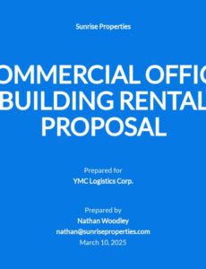 Free Blank Commercial Lease Proposal Template Word Sample