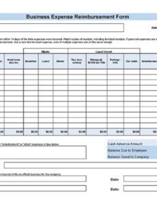 Free Printable Group Travel Expense Template