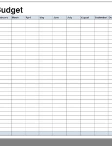 Free Printable Monthly Living Expense Template Doc Sample