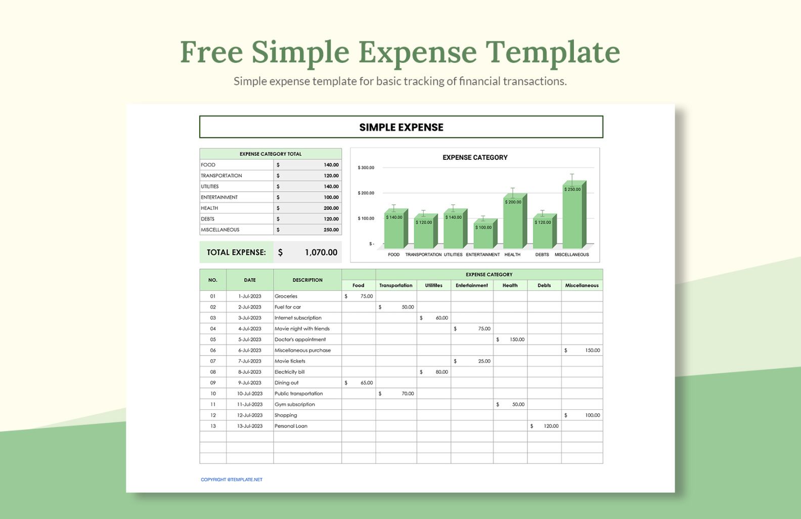 Free Printable Non Profit Expense Sheet Template Doc Sample