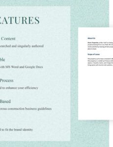 Land Lease Proposal Template Word