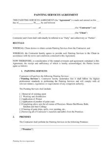 Printable Commercial Painting Proposal Template Pdf Sample