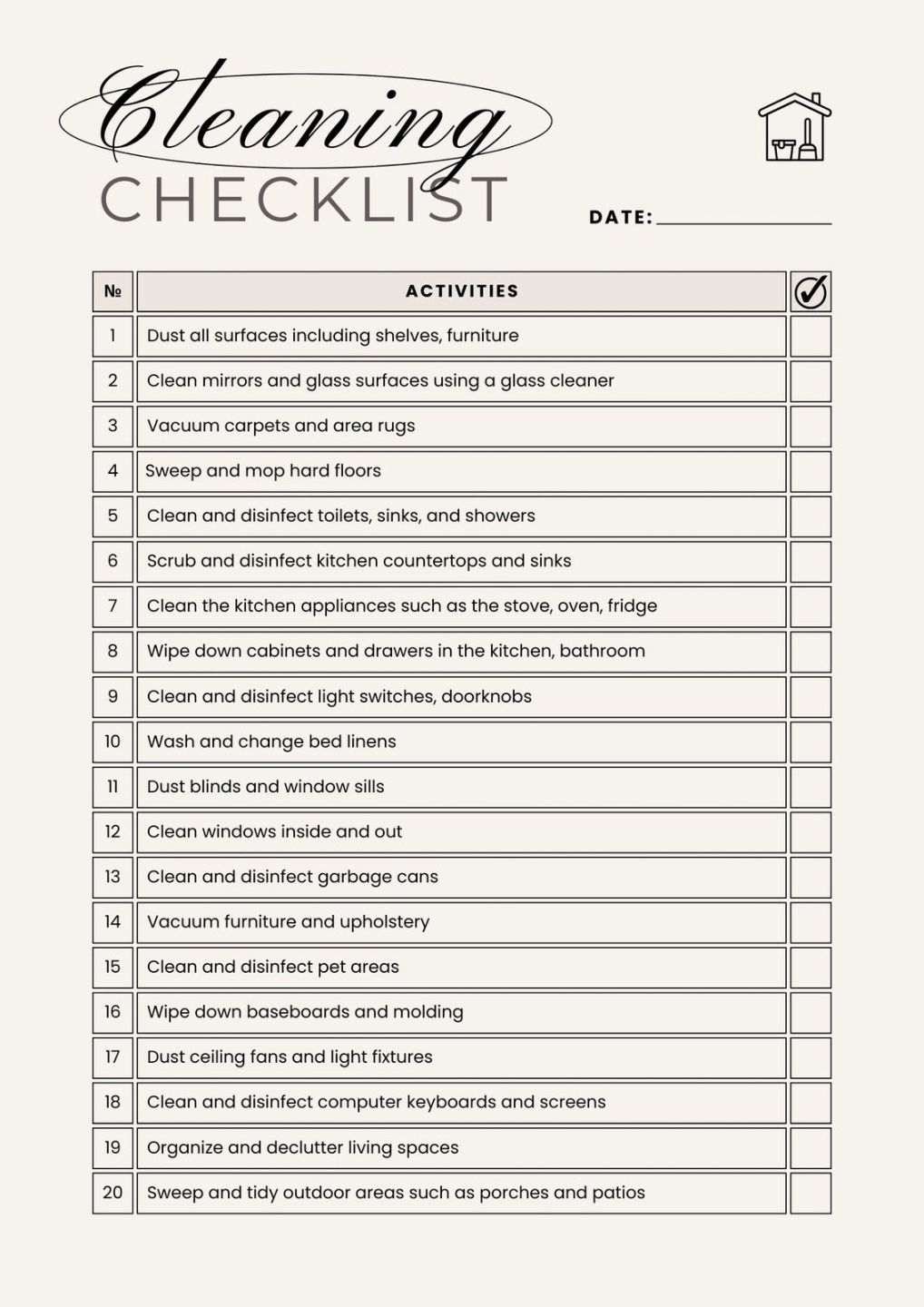 Editable 》Printable Cleaning Checklist Template Apartment Cleaning List Template editable 》printable cleaning checklist template apartment cleaning list template