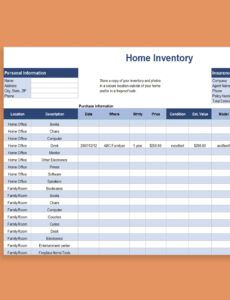 excel inventory template furniture inventory list template excel