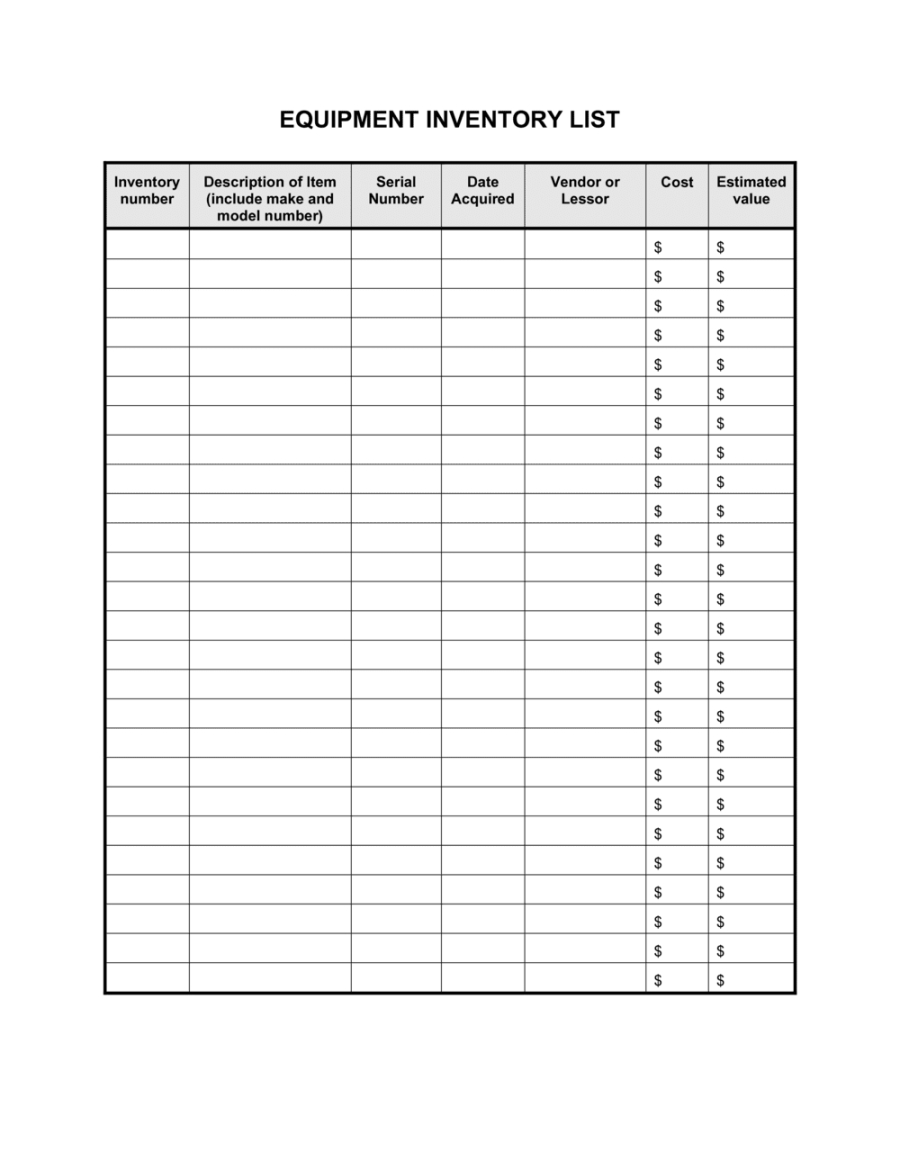 printable free inventory list templates smartsheet free invento  vrogueco dental supply inventory list template doc