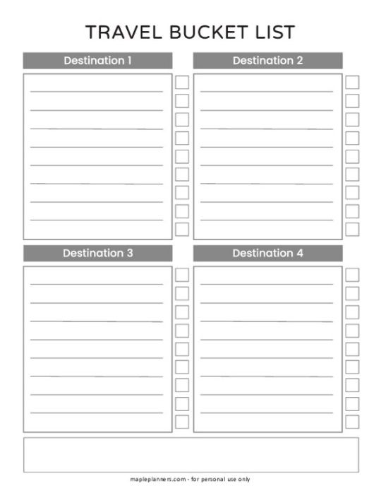 sample free printable travel bucket list europe travel bucket list template example
