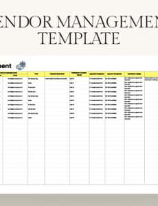 sample vendor management template  download in excel google sheets  template vendor approved list template excel