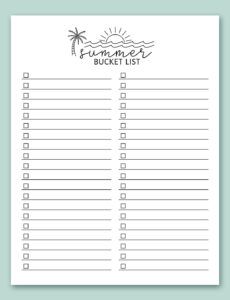 bucket template senior bucket list template