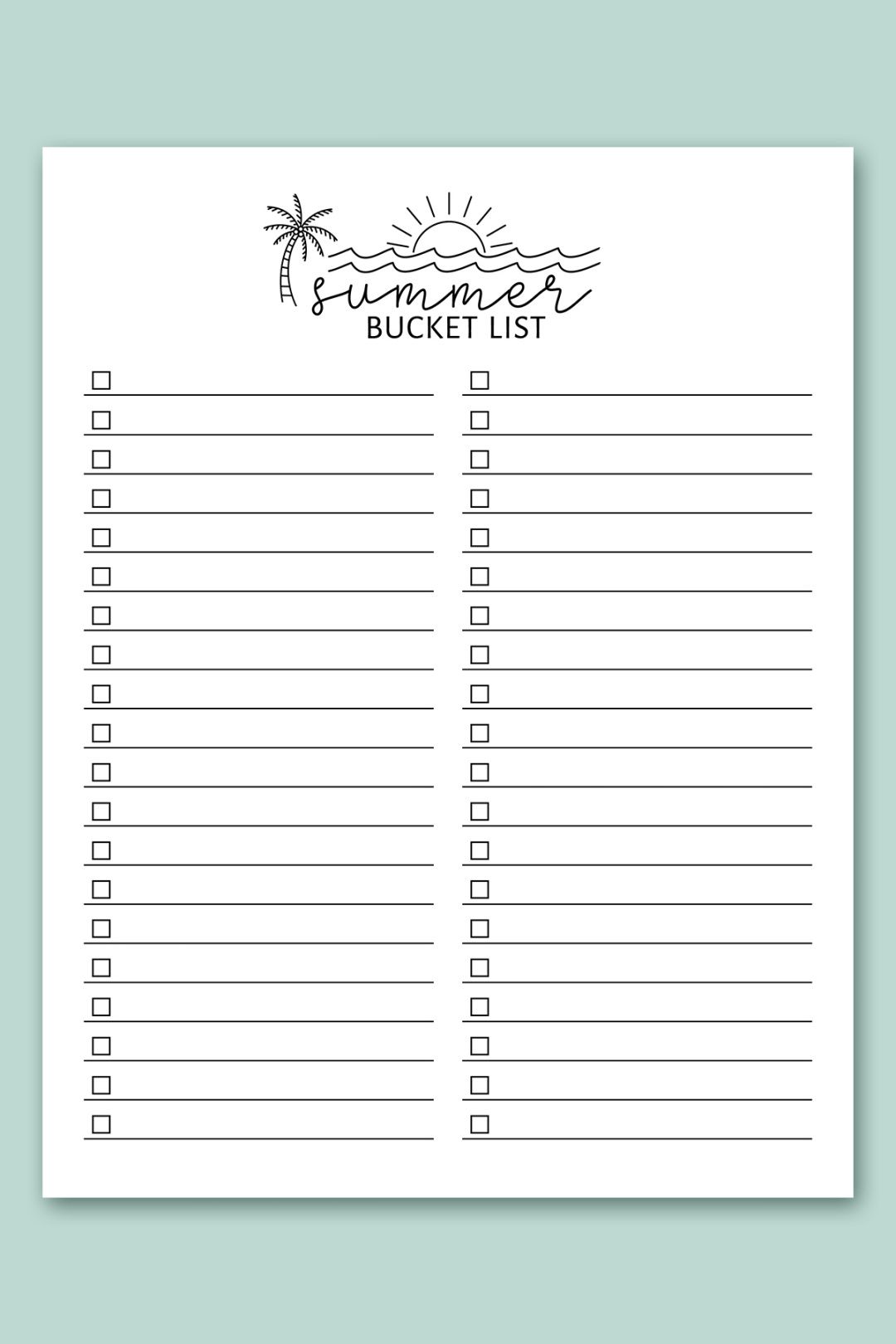 bucket template senior bucket list template